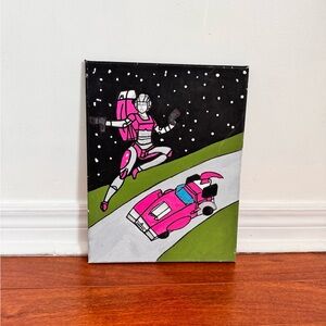 Pink Transformers Painting